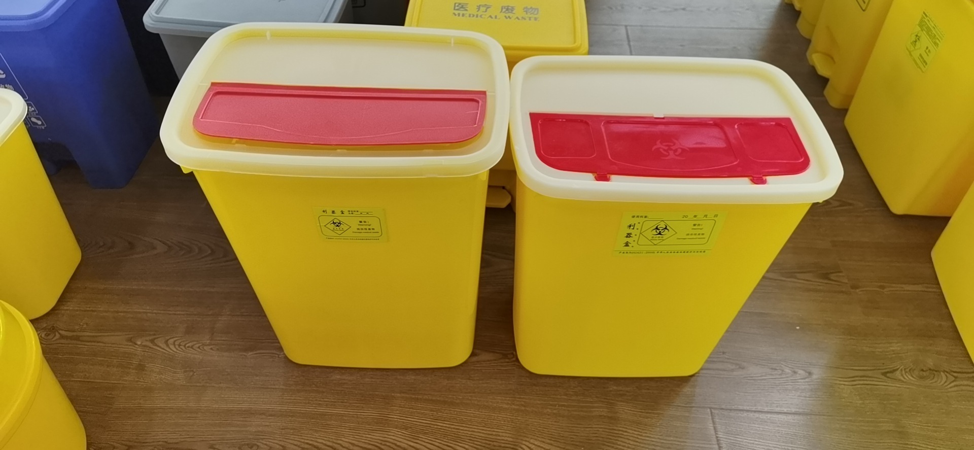 圆形利器盒6升卫生院医疗盒方形黄色5l一次性废物锐器盒医院防疫