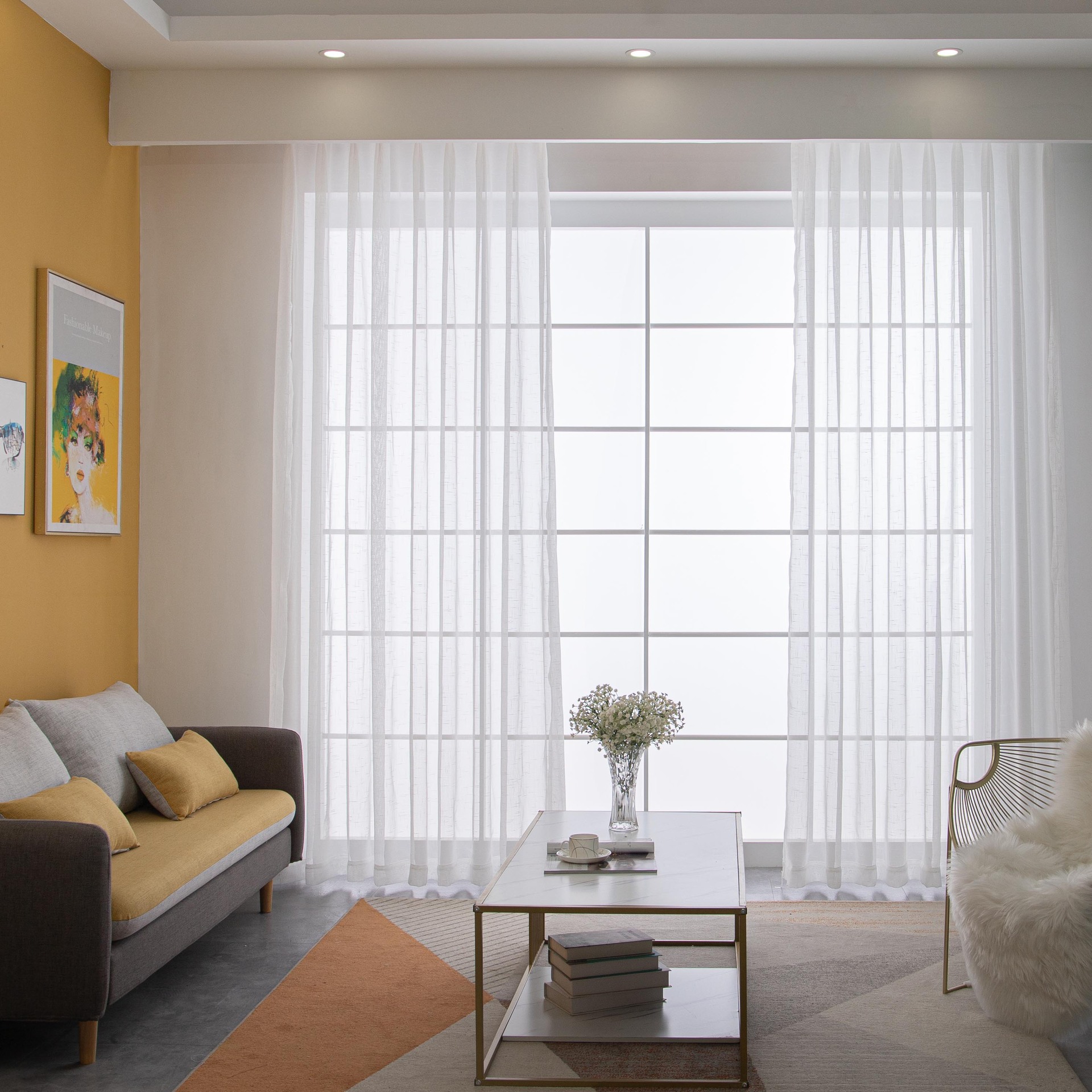 厂家直供窗帘纱十字麻纱客厅卧室酒店工程窗纱 柯桥纱帘批发零剪