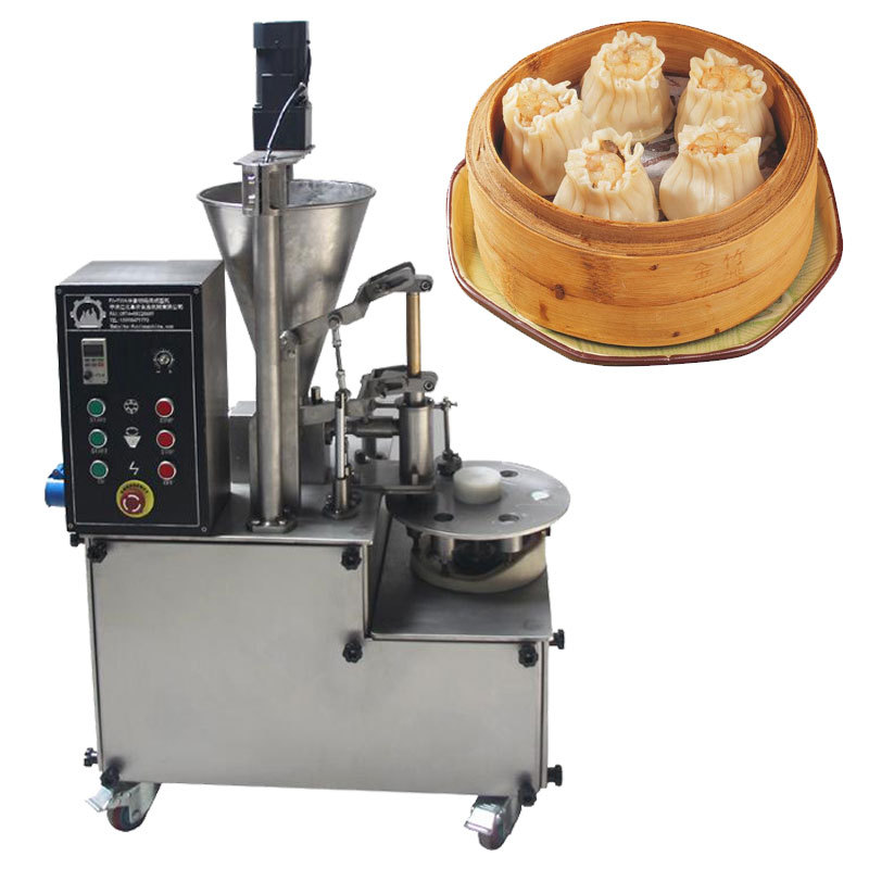 烧麦机半自动食品厂鲜肉烧麦机 小型单联单排干蒸猪肉糯米烧卖机