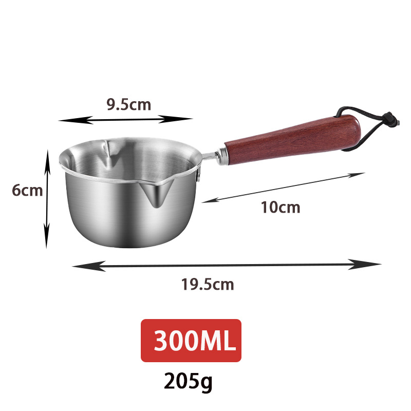 316 Stainless Steel Pouring Oil Small Pot Internet Celebrity Dedicated Fantastic Net Hot Oil Small Pot Mini Milk Pot Drip Oil Frying Pan