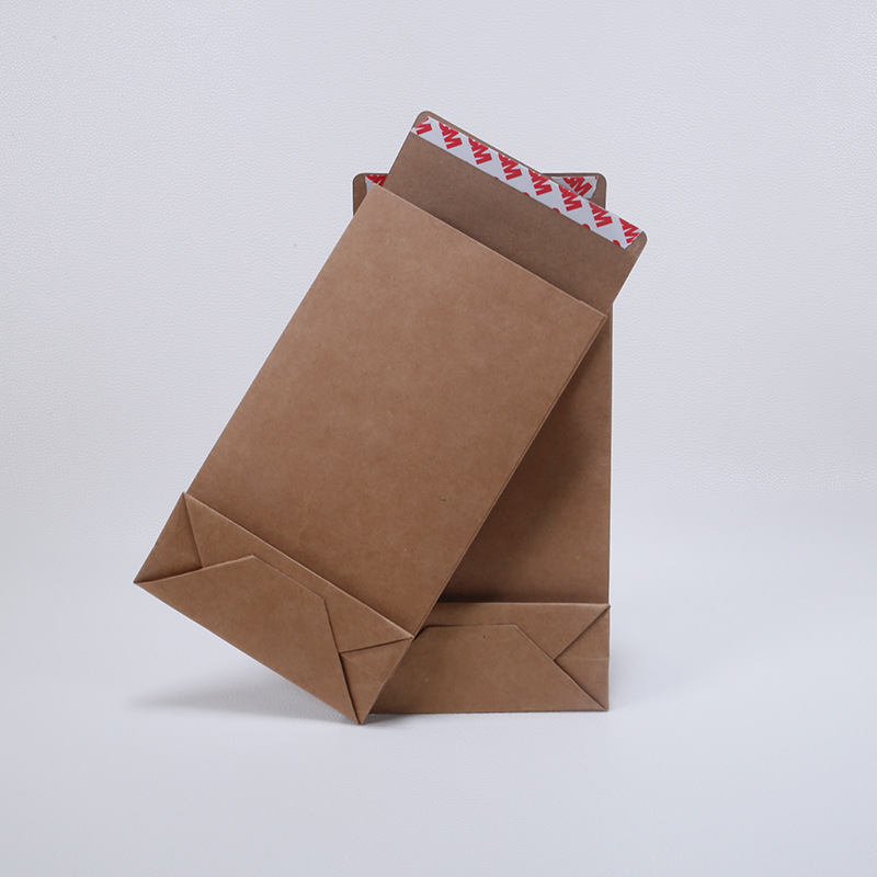 糖果礼品折叠纸袋定做牛皮纸自封口纸袋 服装包装袋定制杭州工厂