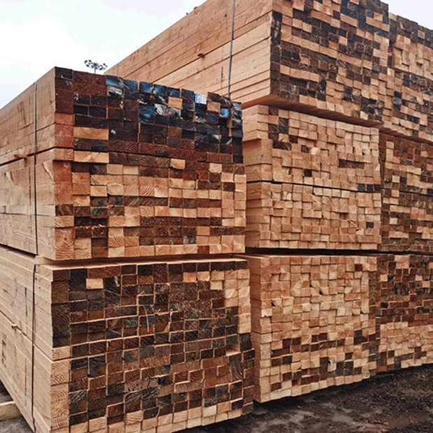 建筑工程工地木板材枕木垫木 支模跳板铁杉辐射松花旗松建筑木方