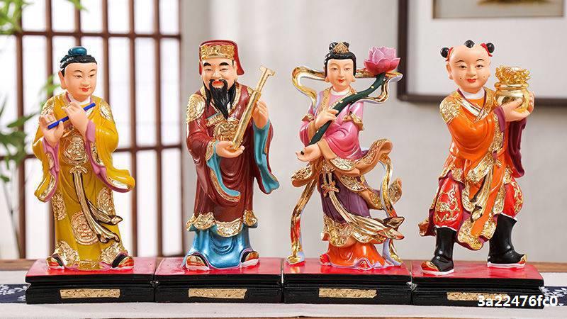 菲尔.八仙过海吕洞宾铁拐李韩湘子供奉神像各显神通树脂佛像12