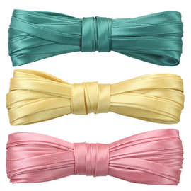 批发包边条布料旗袍0.85cm色丁单色四折免烫缎带滚边领口衣服镶边