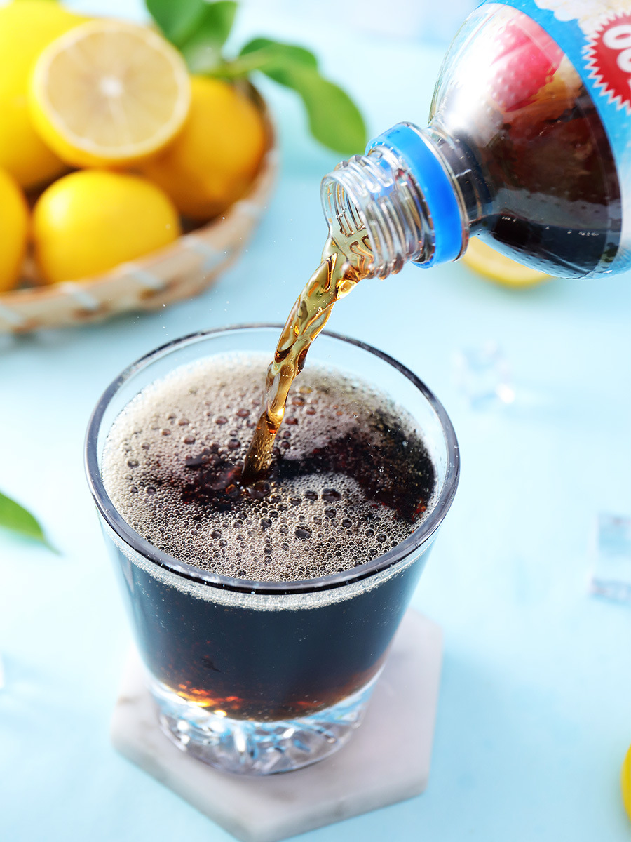 日本进口zero/big生-零度可乐碳酸汽水饮料夏日清凉饮品瓶装600ml