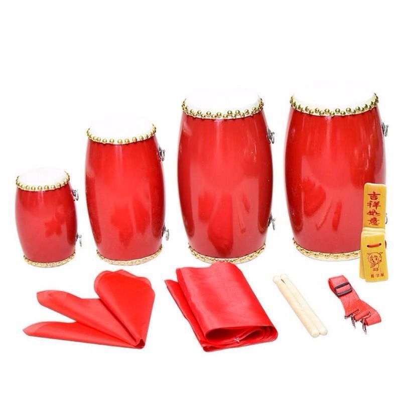 腰鼓 cm成人腰鼓秧歌舞蹈牛皮幼儿园儿童腰鼓大人安塞腰鼓