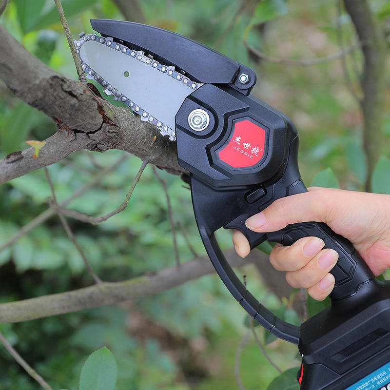 厂家4寸6寸电锯家用小型手持充电式锂电迷你电动小锯子锯柴修枝锯