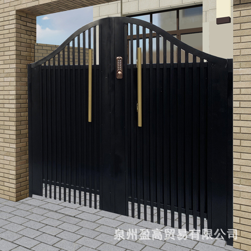 欧式铁艺大门别墅百叶门户外花园铁门庭院门入户门防盗门单双开门