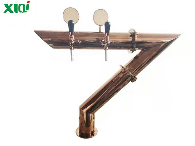 溪旗不锈钢七字型啤酒酒柱 餐厅酒吧扎啤机啤酒龙头 酒塔