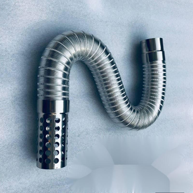 热水器排烟管强排式直排燃气铝箔伸缩软管567891011cm排气管配件