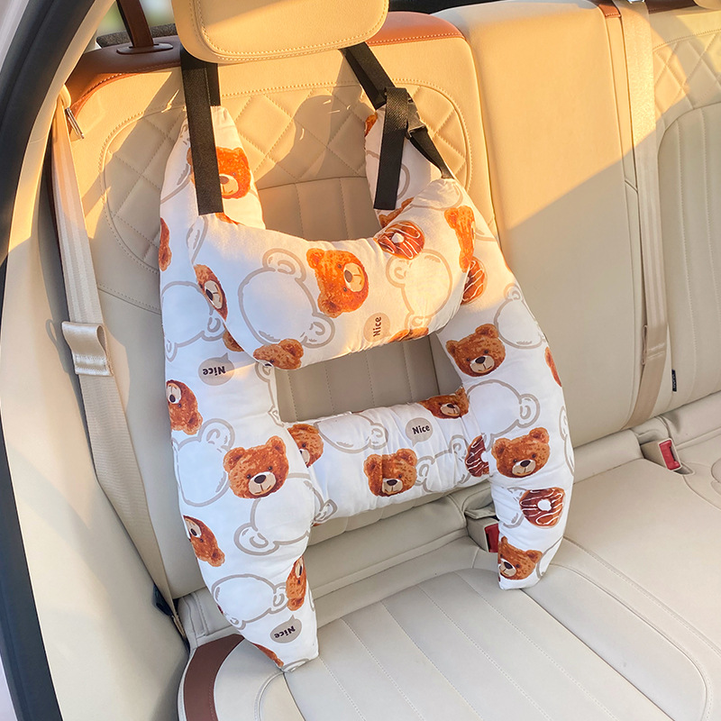 Car Cushion Children's Cartoon Pillow Car Interior Supplies Pillow Car Comfortable Sleeping Artifact Universal