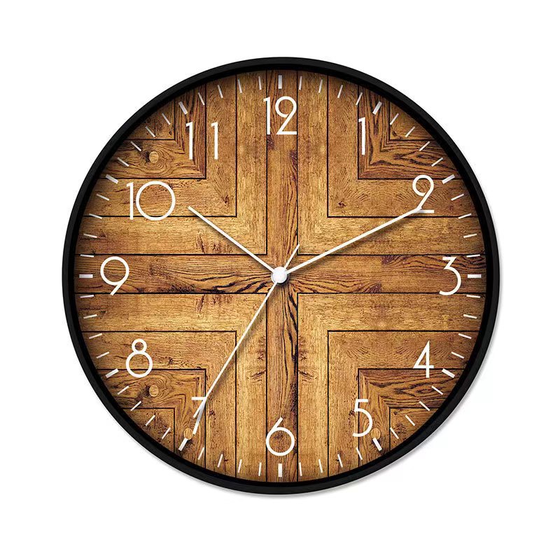 Wholesale Custom Fashion Simple Living Room Wall Clock, 12 Inch Living Room Quartz Clock Mute Household Clock Wall Watch