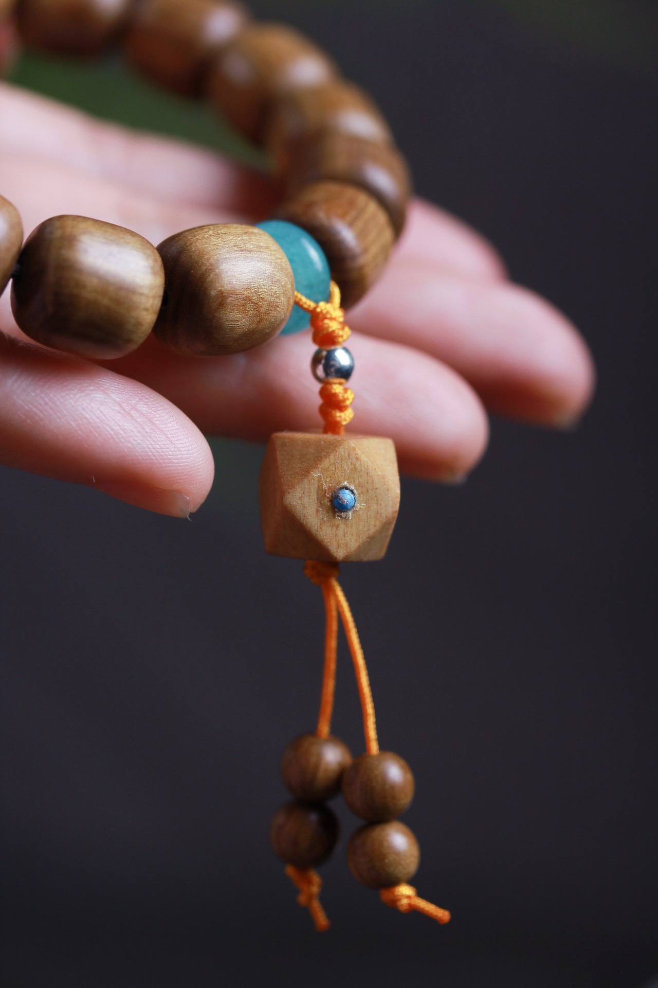 澳洲新山檀香女款桶珠手串老料佛珠 檀香木12*12桶珠 一件代发