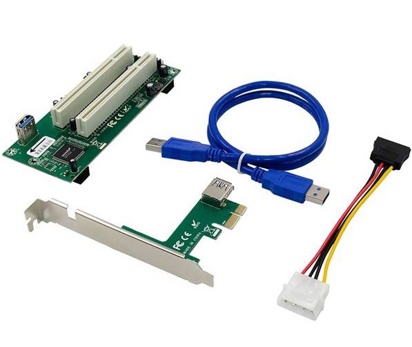 pcie转pci转接卡 pci-e转pci插槽扩展卡支持采集卡金税卡创新声卡