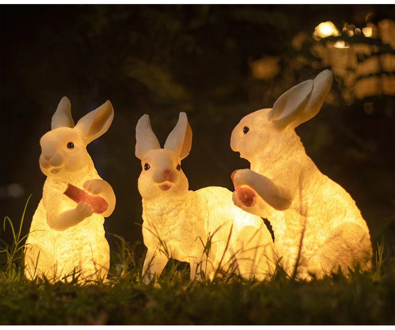 led兔子造型灯 户外兔子公园景区景观灯工程亮化草坪灯装饰动物灯