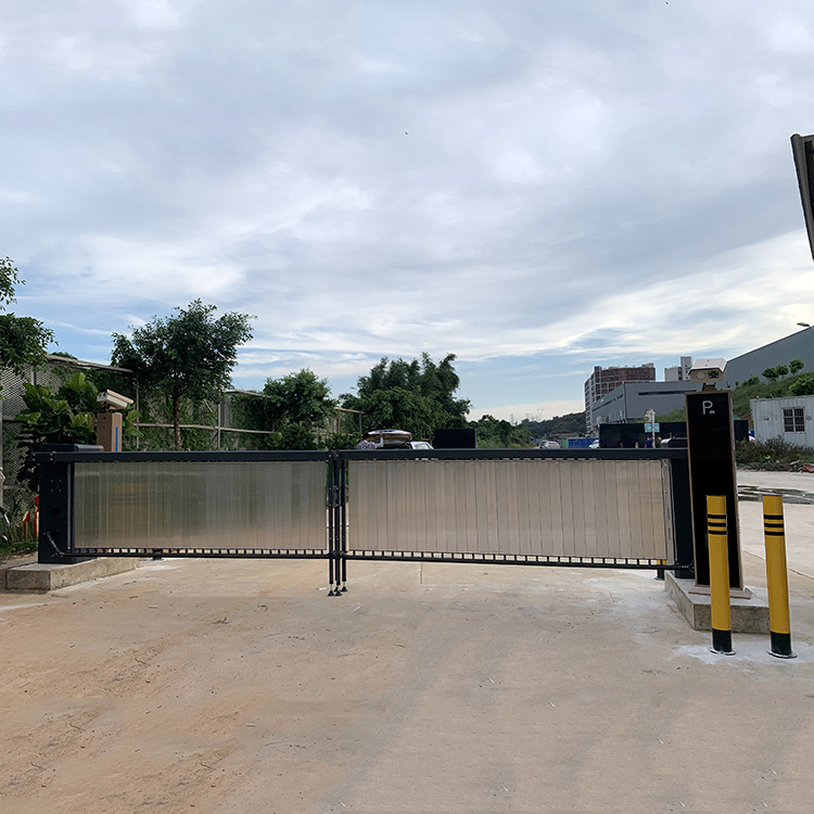 科灵百叶窗广告道闸 平安小区4s店停车场广告道闸车辆管理系统