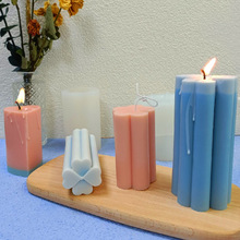 花型香薰蜡烛模具DIY四叶草爱心石膏扩香石手工皂硅胶磨具