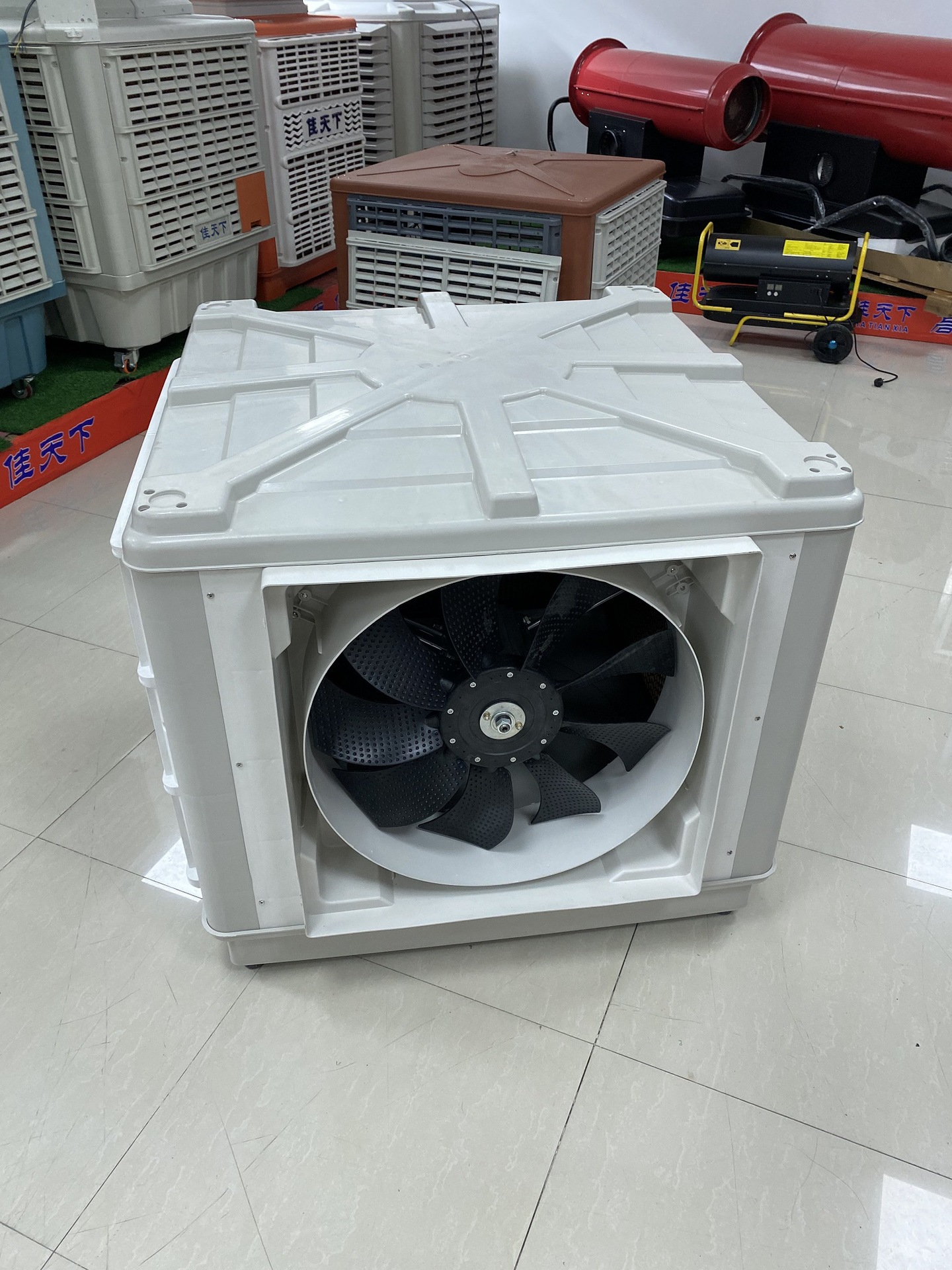 壁挂冷气机蒸发式冷风机侧出风尼龙9叶超静音工业冷风机环保空调