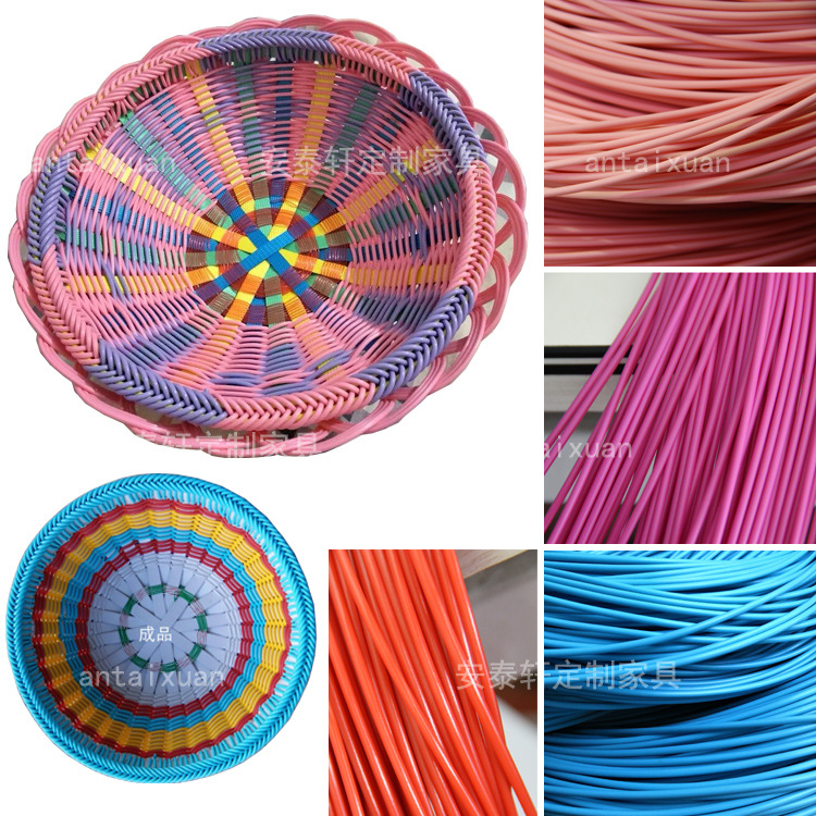 塑料藤条e藤线仿藤 美术课编织藤篮子花瓶灯饰diy手工编织材料藤