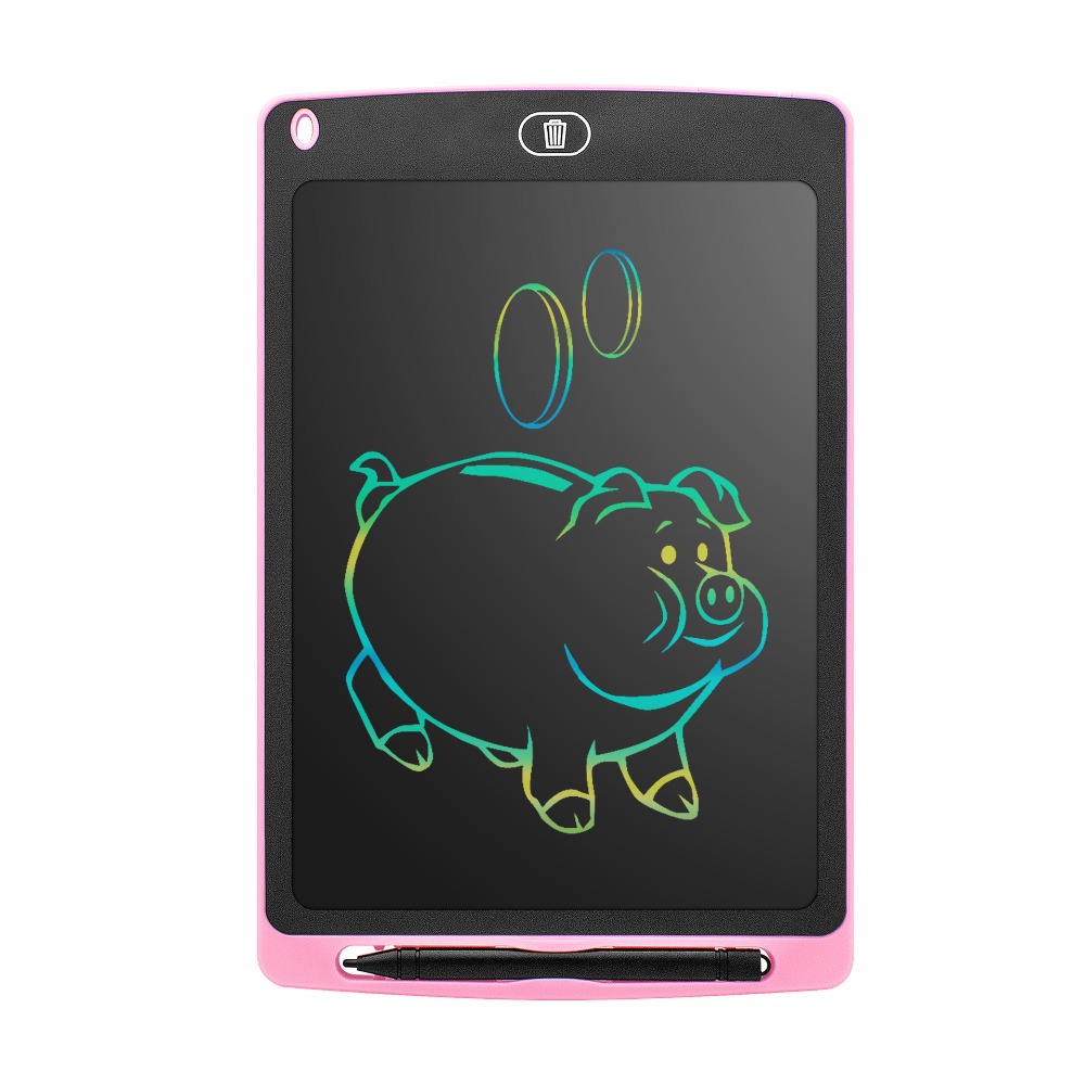 8.5 Children's Drawing Board Color Film LCD Writing Board Light Energy Graphics Tablet Dust-Free Electronic Blackboard Graffiti Message Board