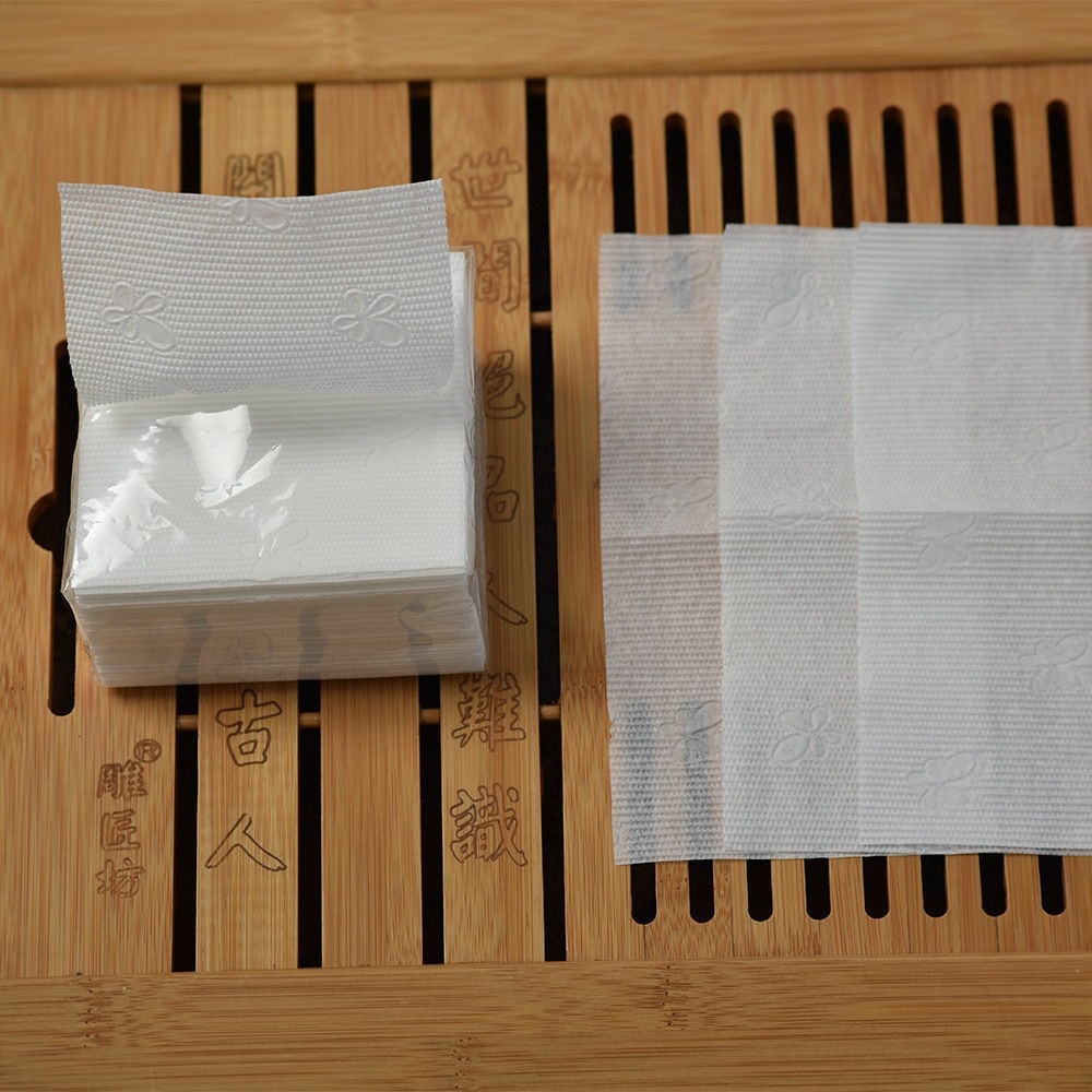 正方形抽纸餐饮用纸巾大排档烧烤餐馆餐巾纸整箱100包批发