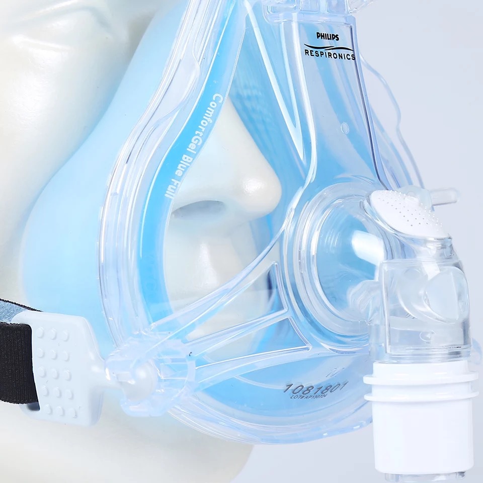 飞利浦伟康呼吸机口鼻面罩comfortgel blue full通用呼吸器配件