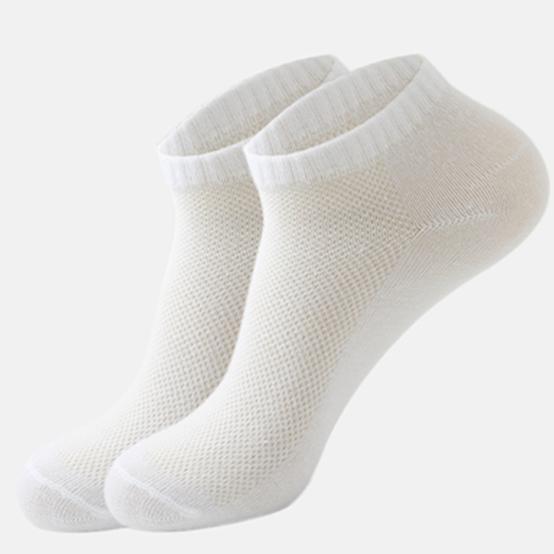 Socks Men's Summer 2023 Men's Breathable Mesh Socks Thin Solid Color Men's Socks Basketball Sports Socks Trendy Boat Socks