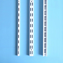 商超货架白色AA支柱上墙立柱墙轨条支架配件梯柱服装展示衣架道具