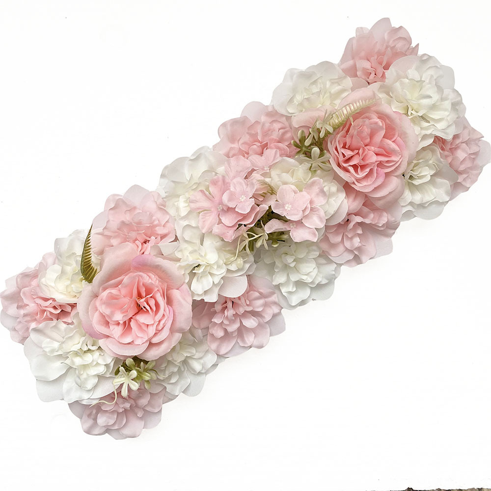 New Wedding Artificial Floor Flower Silk Flower Decoration Fake Flower Flower Row Hotel Flower Wall Road Lead Wedding Arch Floral