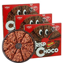 包邮批发日本进口零食CISCO日清麦脆批牛奶巧克力味饼干50克