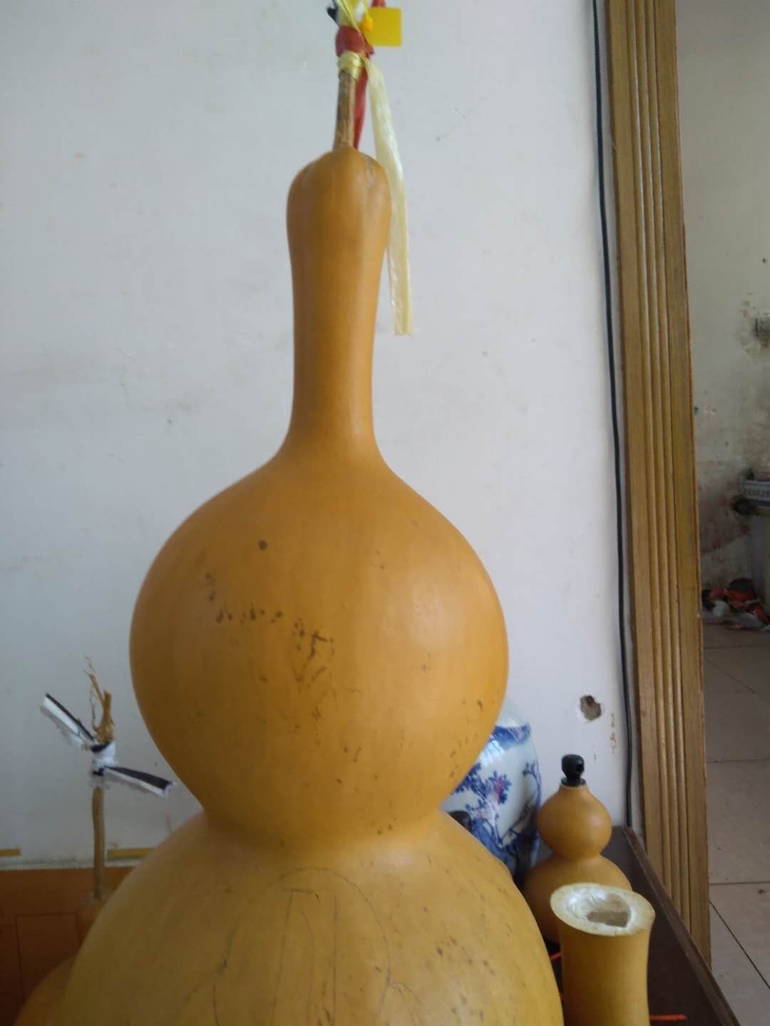 葫芦大葫芦福禄摆件15至80厘米花皮葫芦大亚腰八宝莲花头粗葫芦