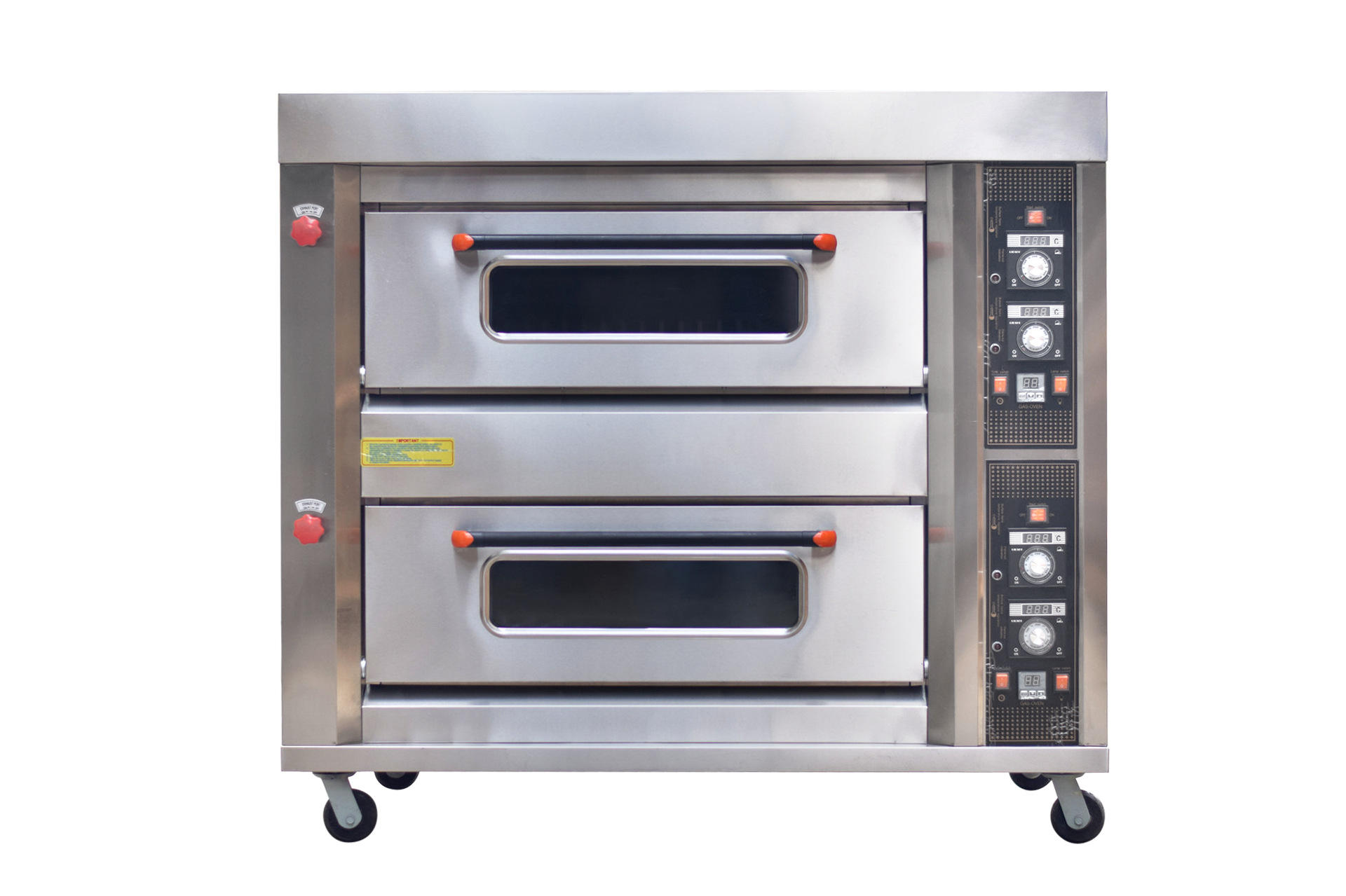 华嵩r-24大型烘焙蛋糕面包披萨蛋挞两层四盘商用燃气烤箱