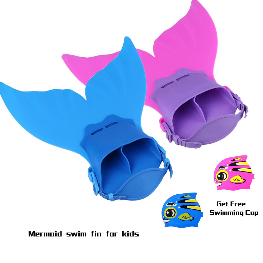 Factory Direct Supply Internet Hot New Single Piece Flippers Adult and Children Flippers Mermaid One-Piece Flippers Swimming Equipment