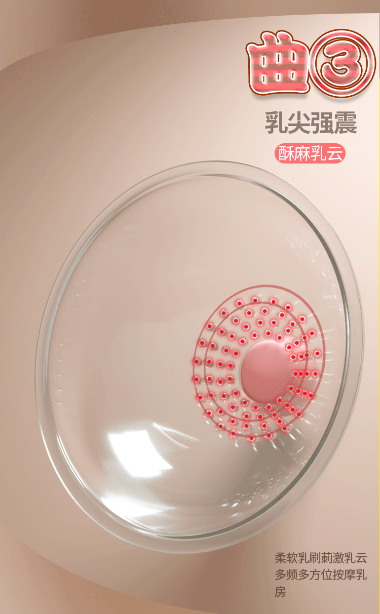 姬欲胸部震乳乳房按摩器无线遥控刺激胸部阴吸振女用成人情趣用品