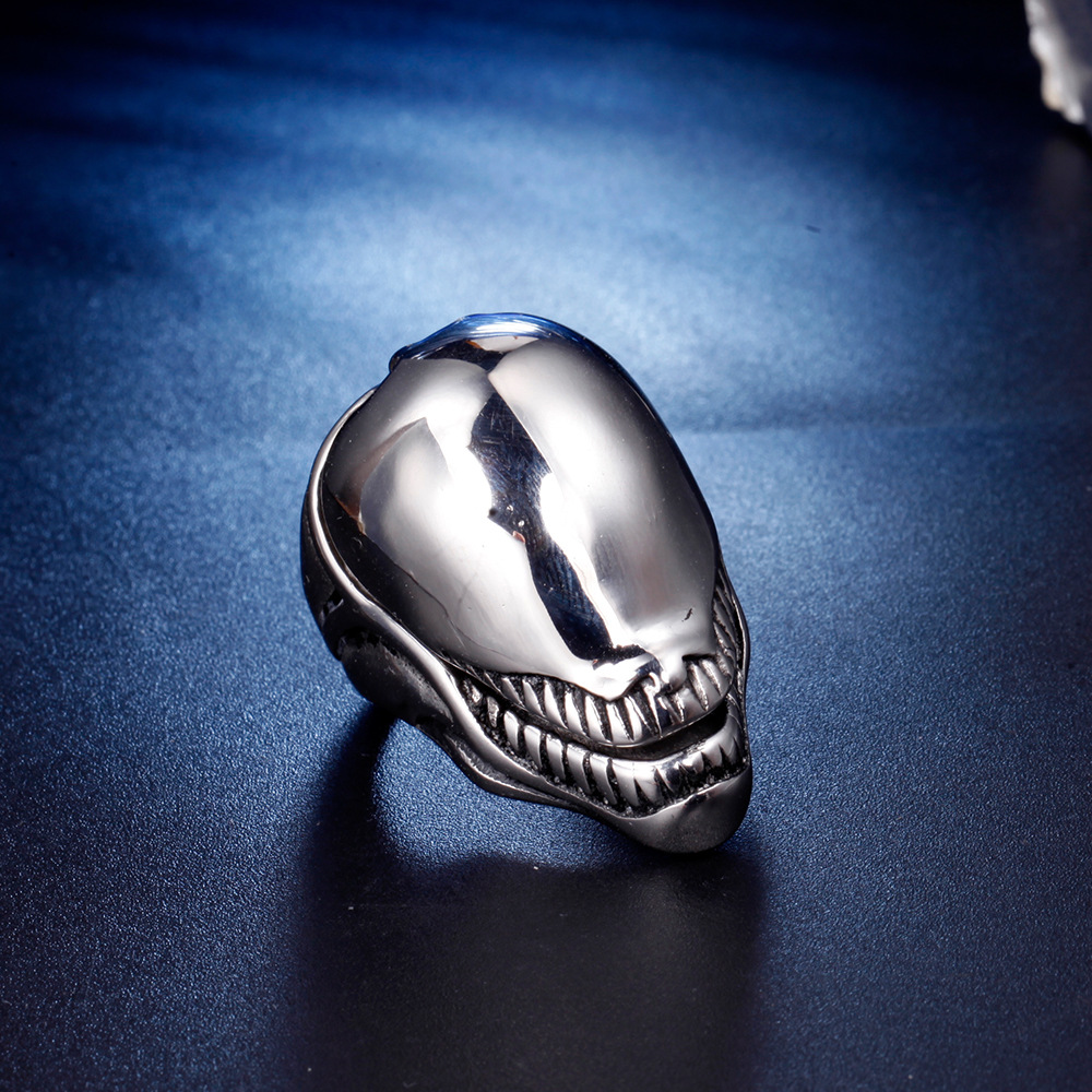 跨境新款欧美 时尚指环个性百搭首饰 鲨鱼戒指 可开合戒指