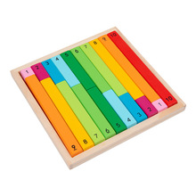蒙特梭利教具数学分数学习彩色小数棒训练幼儿园早教中心益智玩具
