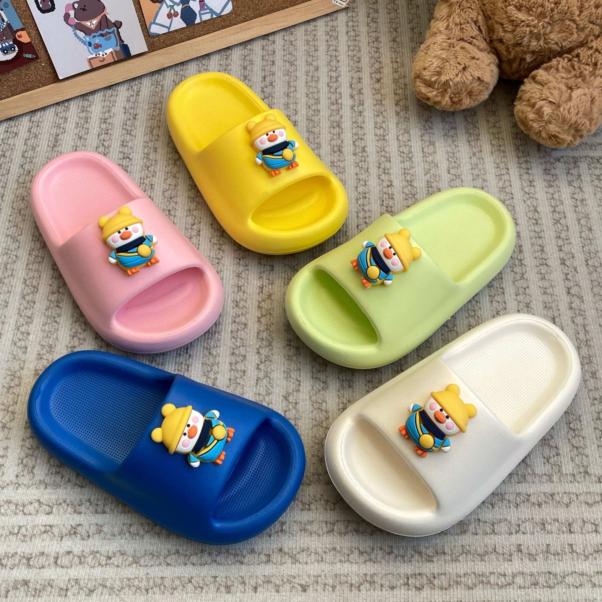 儿童室内拖鞋 网红新款男童女童拖鞋夏季eva厚底拖鞋外穿-阿里巴巴