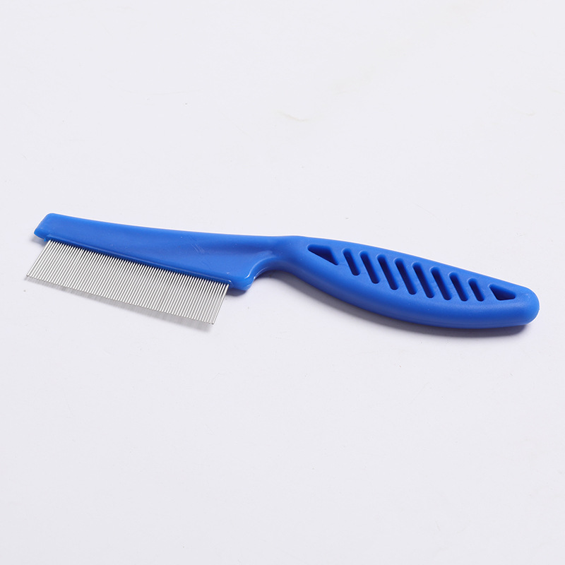 Pet Comb Long Handle Dog Cleaning Comb Hair Comb Straight Comb Dense Tooth Comb Flea Cleaning Comb Factory Wholesale