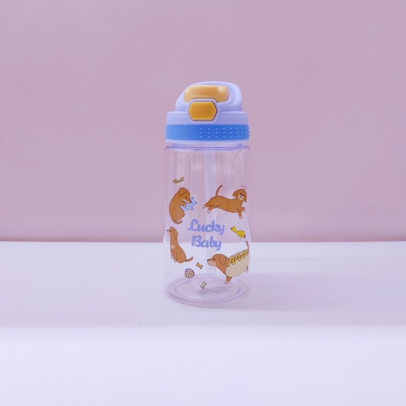 New Cup Cartoon Drinking Cup Children's Large Capacity Animal Series Cup with Straw Student Gifts Cup with Straw Wholesale