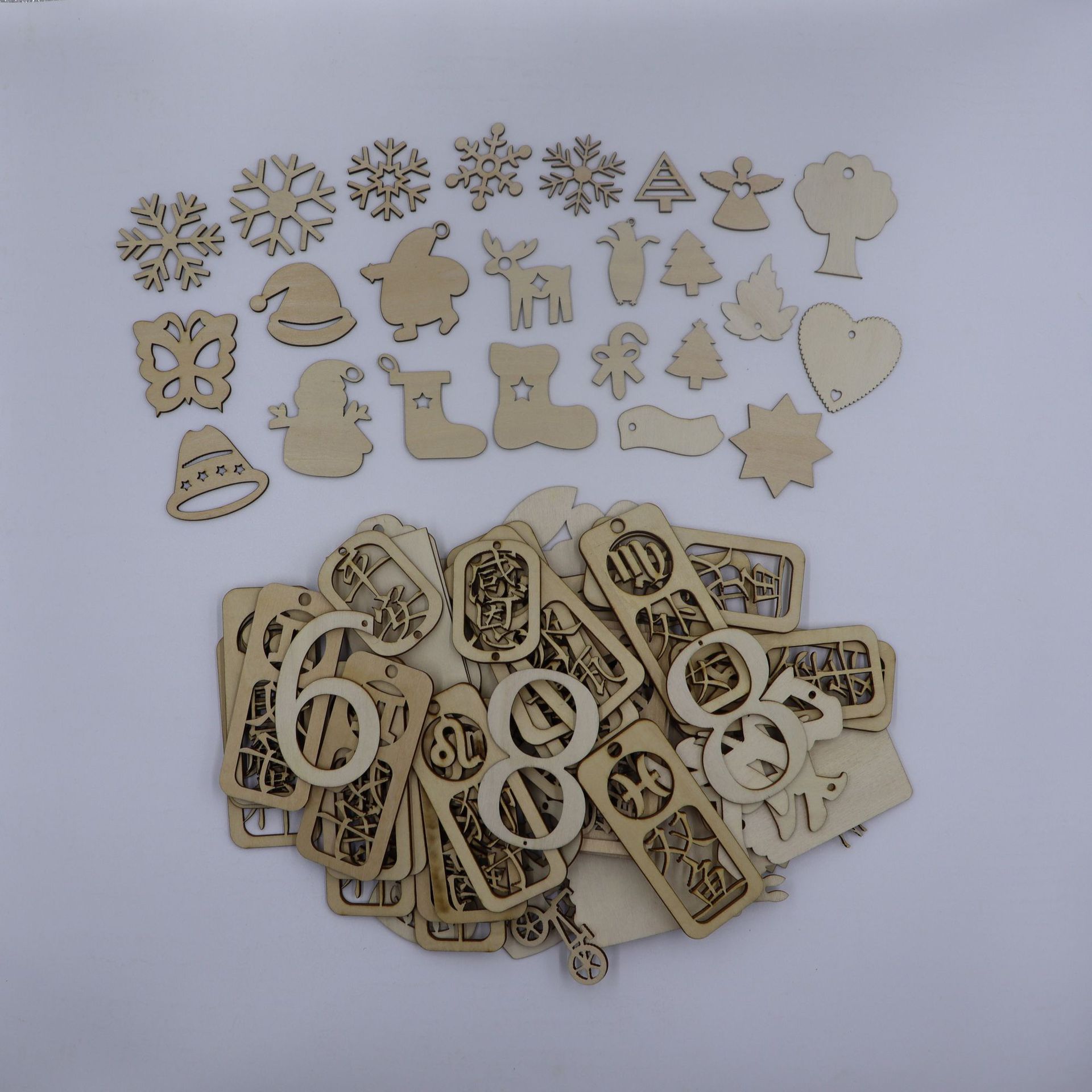 厂家加工定制DIY创意实木工艺礼品摆件爱心镂空字母激光切割 木片