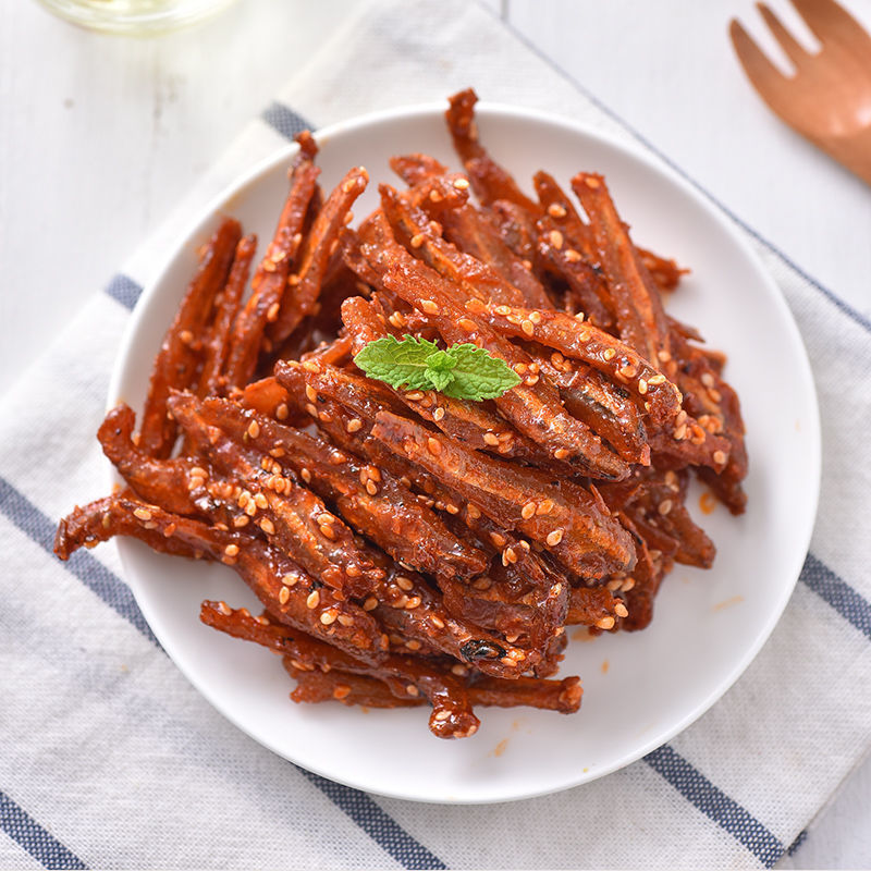 北海特产 银鱼仔 网红小鱼干香辣小银鱼麻辣零食小吃麻辣毛毛鱼仔