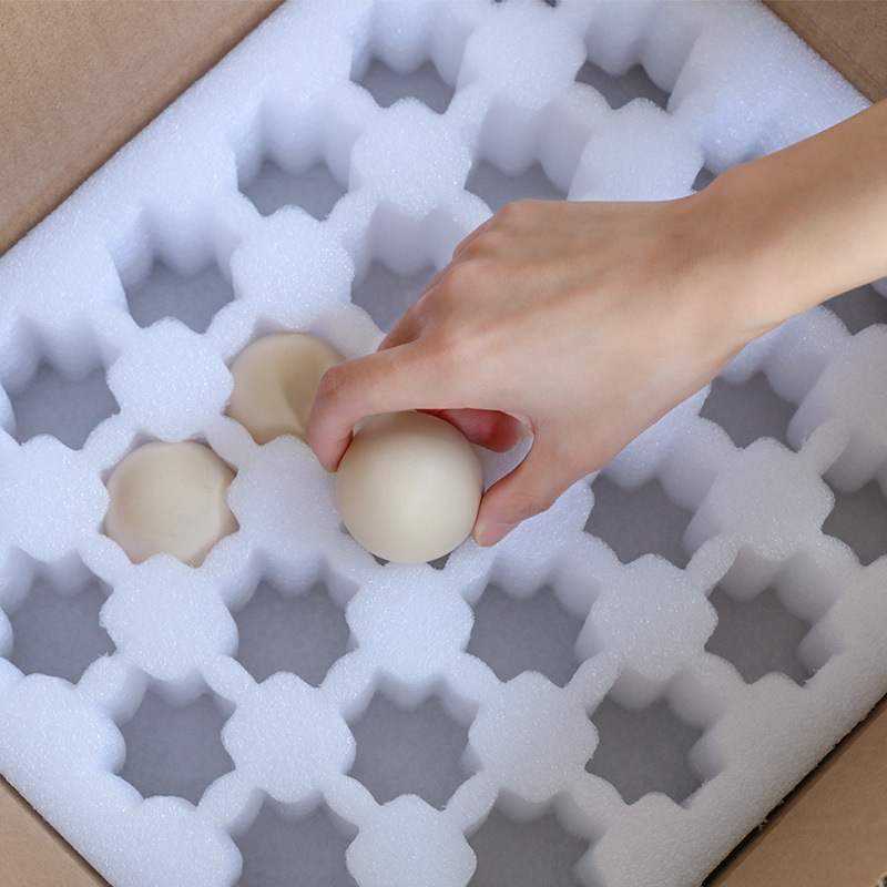 epe珍珠棉鸡蛋托快递防震土鸡蛋包装盒内衬内托防摔泡沫鸡蛋箱