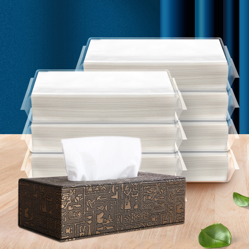 Hotel Paper Extraction Full Box Ktv White Bag Tissue Hotel Guest Room Commercial Bulk Napkin Large Size Affordable 2 Layers