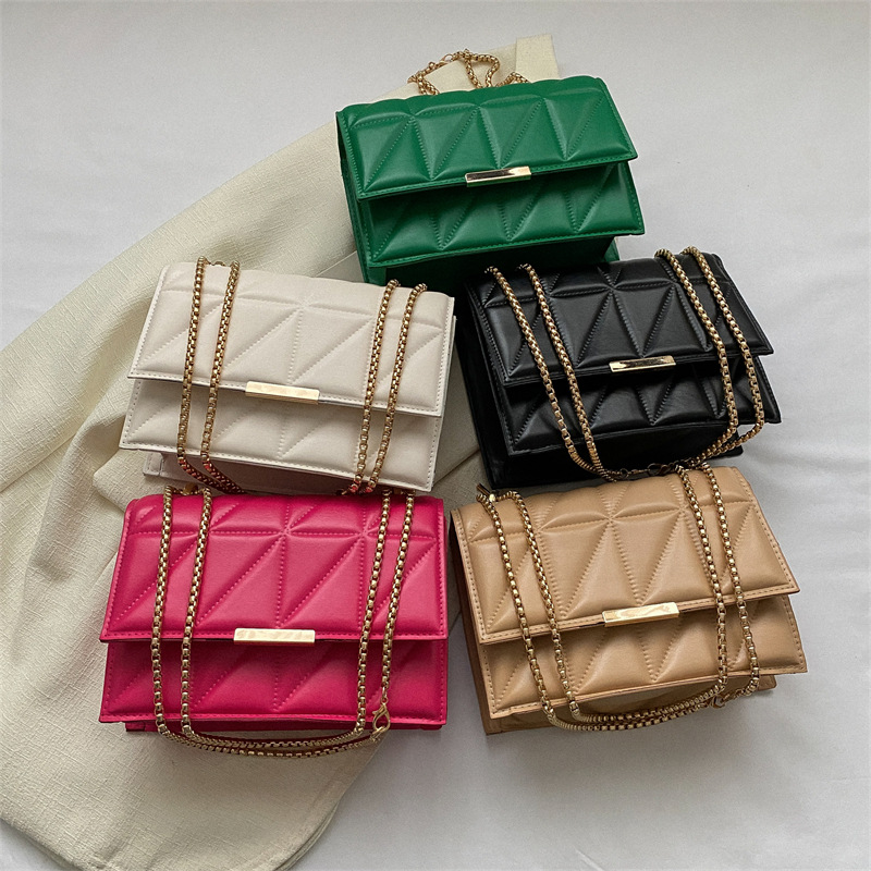 Wholesale Bag for Women Bags2023 Spring High-Grade Rhombus Chain Small Square Bag Niche Casual Shoulder Messenger Bag