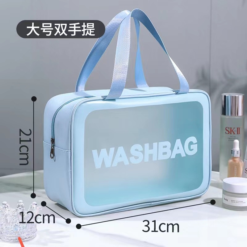 Dry Wet Separation Cosmetic Bag Multifunctional Portable Travel Toiletry Bag Large Capacity Waterproof Skincare Storage Bag New