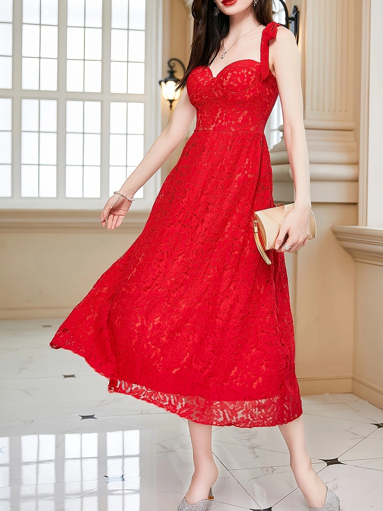 欧美外贸新款女装亚马逊新品大码礼服无袖吊带连衣裙修身中长裙