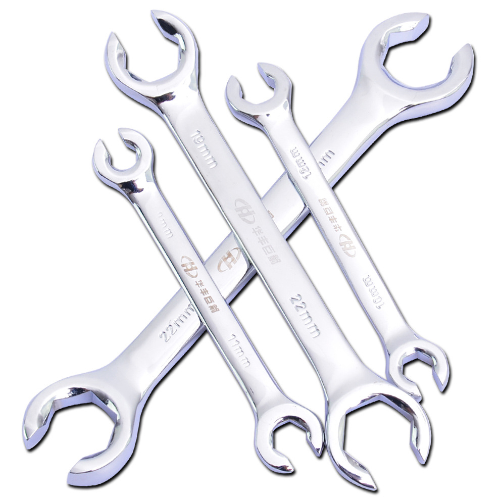 华丰巨箭油管扳手拆油管扳手六角呆头开口扳手 双头卡口油管扳子