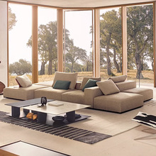 意式极简布艺沙发Westside自由组合模块化多功能沙发现代简约家具