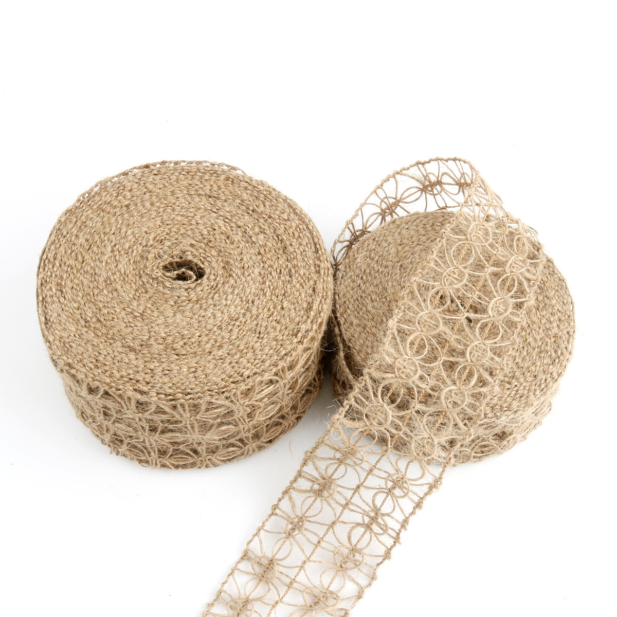 diy复古婚礼7cm镂空蜘蛛网麻布卷 家居装饰 圣诞派对装饰 麻绳
