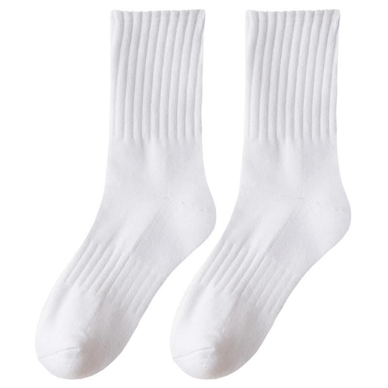 Socks Men's Middle Tube Socks Combed Cotton Anti-Pilling Socks Men's Spring and Autumn Deodorant and Breathable Athletic Socks Autumn and Winter Stockings